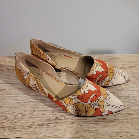 Naturalizer Colorful Print Point Toe Flats SZ 7 - Picture 3 of 4